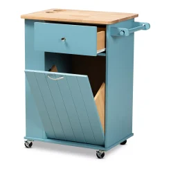 Baxton Studio Liona Kitchen Cart -The Novogratz Shop 4485457 ALT