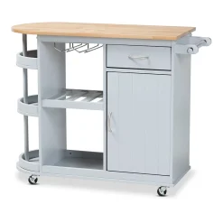 Baxton Studio Donnie Kitchen Bar Cart