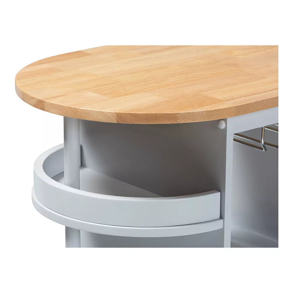 Baxton Studio Donnie Kitchen Bar Cart 5 Baxton Studio Donnie Kitchen Bar Cart - Image 3