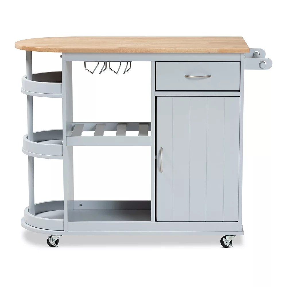 Baxton Studio Donnie Kitchen Bar Cart 8 Baxton Studio Donnie Kitchen Bar Cart - Image 6