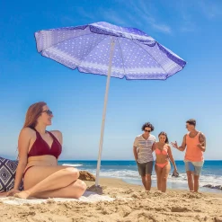 Oniva 5.5-ft. Portable Beach Umbrella -The Novogratz Shop 4500339 ALT