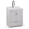 Simpli Home Maile 28-in. Laundry Cabinet -The Novogratz Shop 4511972 Pure White