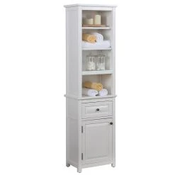Alaterre Furniture Dorset Bathroom Storage Tower -The Novogratz Shop 4538950 ALT4