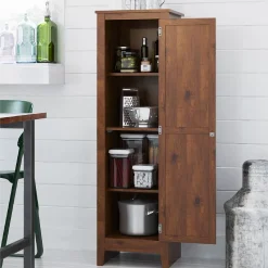 Ameriwood Home Milford Single Door Storage Pantry Cabinet -The Novogratz Shop 4548360 ALT2