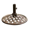 Hanover Accessories Faux Basketweave Umbrella Base -The Novogratz Shop 4637159