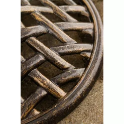 Hanover Accessories Faux Basketweave Umbrella Base 12 Hanover Accessories Faux Basketweave Umbrella Base -The Novogratz Shop 4637159 ALT4