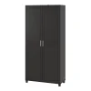 SystemBuild Callahan Large Storage Cabinet -The Novogratz Shop 4637902 Black
