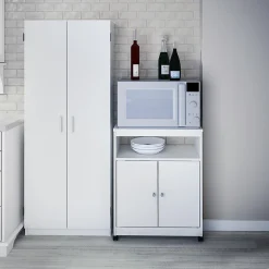 Ameriwood Home Good To Go Landry Microwave Cart -The Novogratz Shop 4639487 ALT3