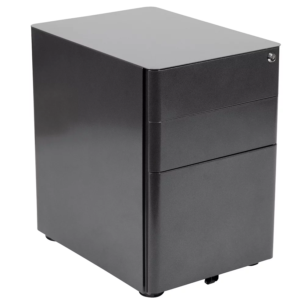 Flash Furniture Modern 3-Drawer Filing Cabinet 3 Flash Furniture Modern 3-Drawer Filing Cabinet