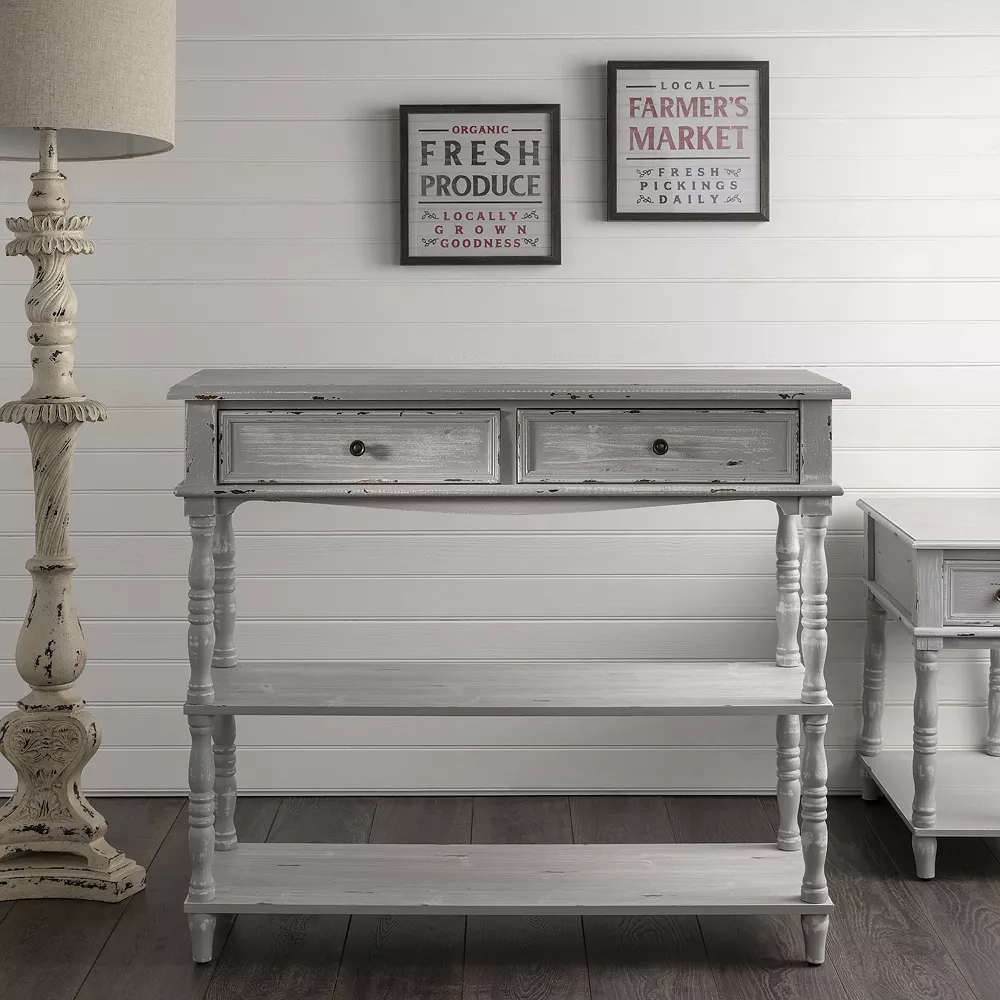 Crestview Collection Weston 2-Drawer Console Table 4 Crestview Collection Weston 2-Drawer Console Table - Image 2