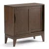 Simpli Home Harper Storage Cabinet -The Novogratz Shop 4820237 Walnut Brown