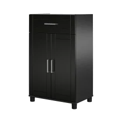 SystemBuild Callahan Black Storage Cabinet