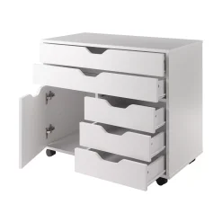 Winsome Halifax 3-Section Mobile Storage Cabinet 10 Winsome Halifax 3-Section Mobile Storage Cabinet -The Novogratz Shop 4941732 ALT2