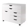 Winsome Halifax 3-Section Mobile Storage Cabinet -The Novogratz Shop 4941732 White