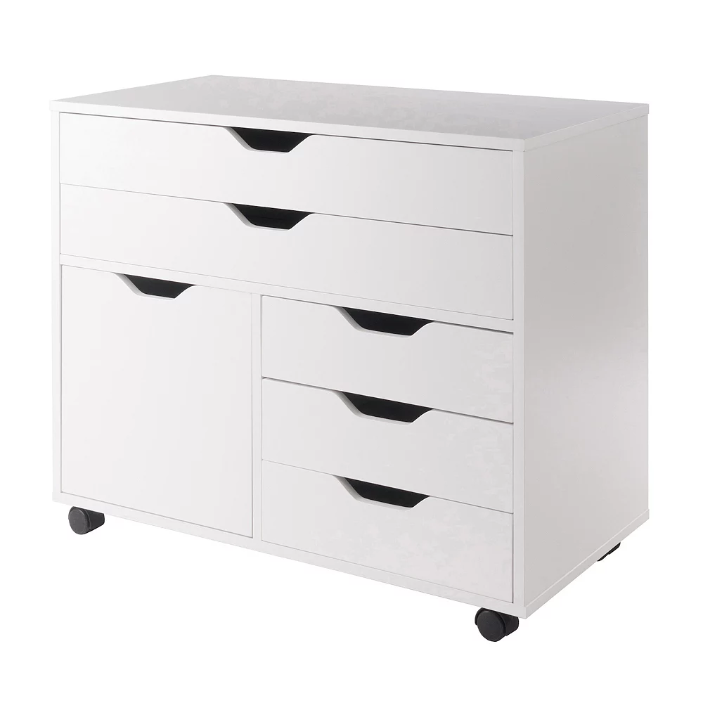 Winsome Halifax 3-Section Mobile Storage Cabinet 3 Winsome Halifax 3-Section Mobile Storage Cabinet