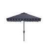 Safavieh Elegant Valance Square Umbrella 2 Safavieh Elegant Valance Square Umbrella -The Novogratz Shop 4981969 Navy