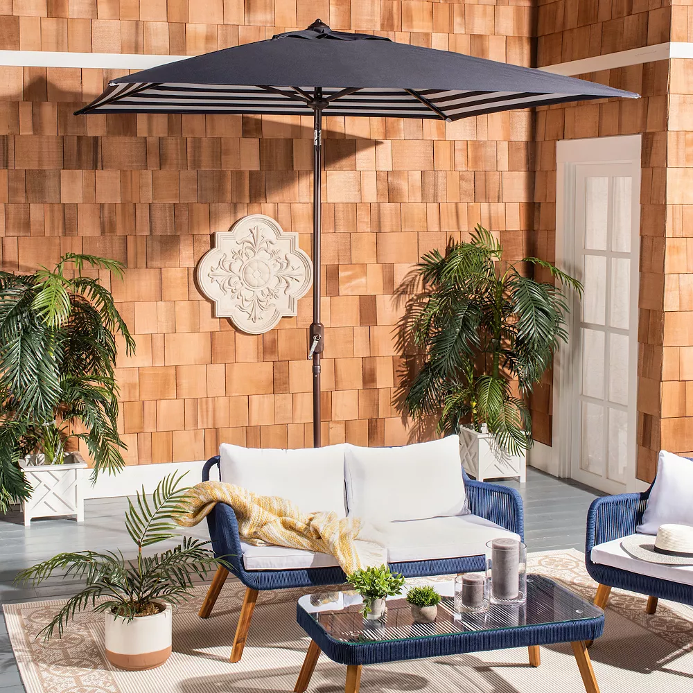 Safavieh Athens Square Crank Umbrella 4 Safavieh Athens Square Crank Umbrella - Image 2