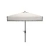 Safavieh Milan Fringe Square Crank Umbrella -The Novogratz Shop 4981972