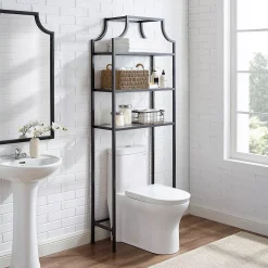 Crosley Aimee 3-Shelf Bathroom Space Saver -The Novogratz Shop 4986259 ALT2