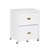 Linon Peggy Rolling File Cabinet -The Novogratz Shop 4992643 White