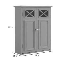 Teamson Home Dawson Wall Cabinet With Two Doors -The Novogratz Shop 5049659 ALT99