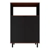 MANHATTAN COMFORT Mosholu Accent Cabinet 2 MANHATTAN COMFORT Mosholu Accent Cabinet -The Novogratz Shop 5066231 Black Nut Brown