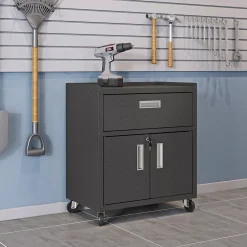 MANHATTAN COMFORT 3-Piece Fortress Mobile Garage Cabinet & Worktable Set -The Novogratz Shop 5067495 ALT10