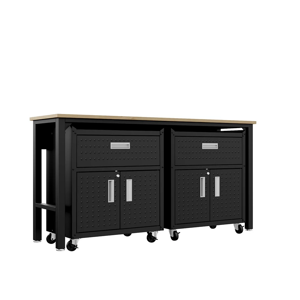 MANHATTAN COMFORT 3-Piece Fortress Mobile Garage Cabinet & Worktable Set 7 MANHATTAN COMFORT 3-Piece Fortress Mobile Garage Cabinet & Worktable Set - Image 5