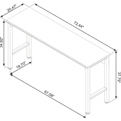 MANHATTAN COMFORT 3-Piece Fortress Mobile Garage Cabinet & Worktable Set -The Novogratz Shop 5067500 ALT3