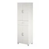 SystemBuild Lonn 1-Drawer Storage Cabinet Floor Decor -The Novogratz Shop 5121021 White