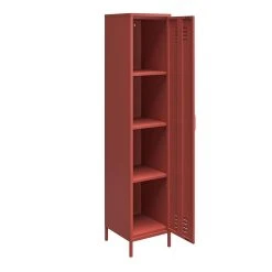 SystemBuild Mission District Single Locker Storage Cabinet Floor Decor -The Novogratz Shop 5121027 ALT4