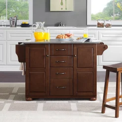 Crosley Eleanor Stainless Steel Top Kitchen Island 9 Crosley Eleanor Stainless Steel Top Kitchen Island -The Novogratz Shop 5154993 ALT2
