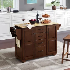 Crosley Eleanor Wood Top Kitchen Island -The Novogratz Shop 5154994 ALT3