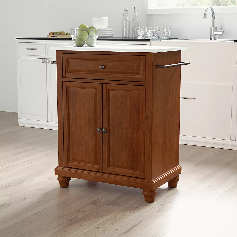Crosley Cambridge Granite Top Portable Kitchen Island / Cart 4 Crosley Cambridge Granite Top Portable Kitchen Island / Cart - Image 2