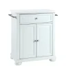 Crosley Alexandria Granite Top Portable Kitchen Island / Cart 1 Crosley Alexandria Granite Top Portable Kitchen Island / Cart -The Novogratz Shop 5155036 White
