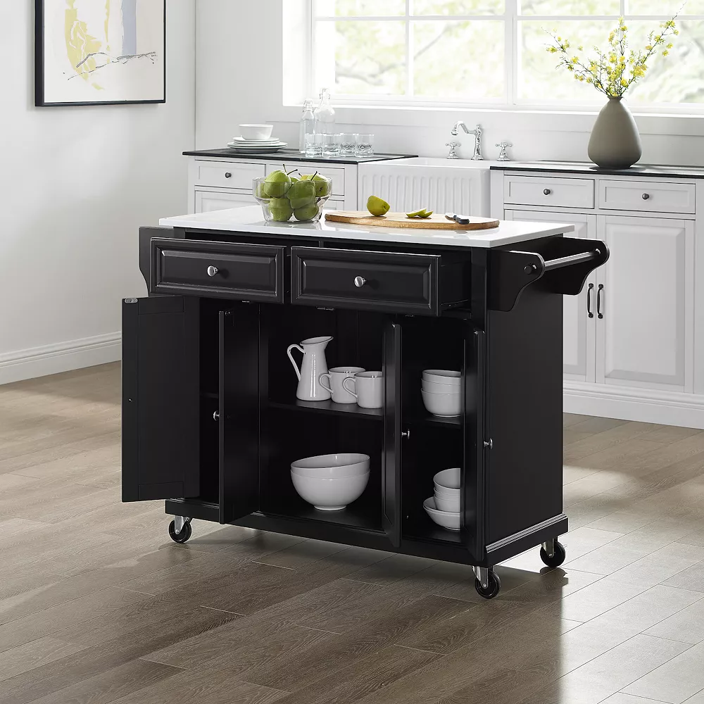 Crosley Full-Size Granite Top Kitchen Cart 5 Crosley Full-Size Granite Top Kitchen Cart - Image 3