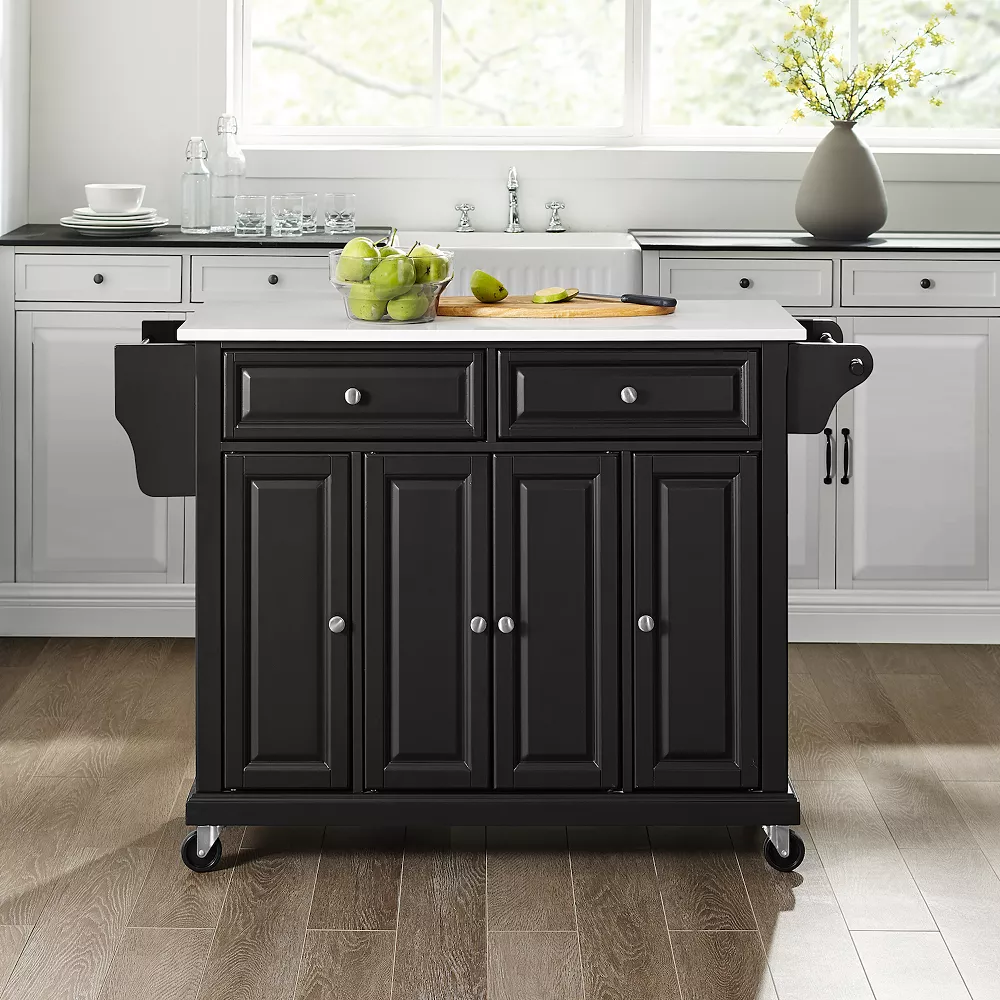 Crosley Full-Size Granite Top Kitchen Cart 6 Crosley Full-Size Granite Top Kitchen Cart - Image 4