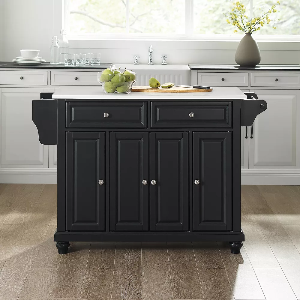 Crosley Cambridge Granite Top Full-Size Kitchen Island / Cart 6 Crosley Cambridge Granite Top Full-Size Kitchen Island / Cart - Image 4