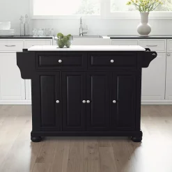 Crosley Alexandria Granite Top Full-Size Kitchen Island / Cart -The Novogratz Shop 5155059 ALT2