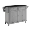 Crosley Full-Size Granite Top Kitchen Cart -The Novogratz Shop 5155061