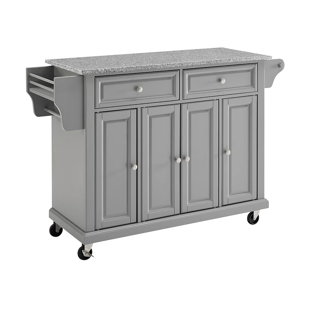 Crosley Full Size Granite Top Kitchen Cart 3 Crosley Full Size Granite Top Kitchen Cart