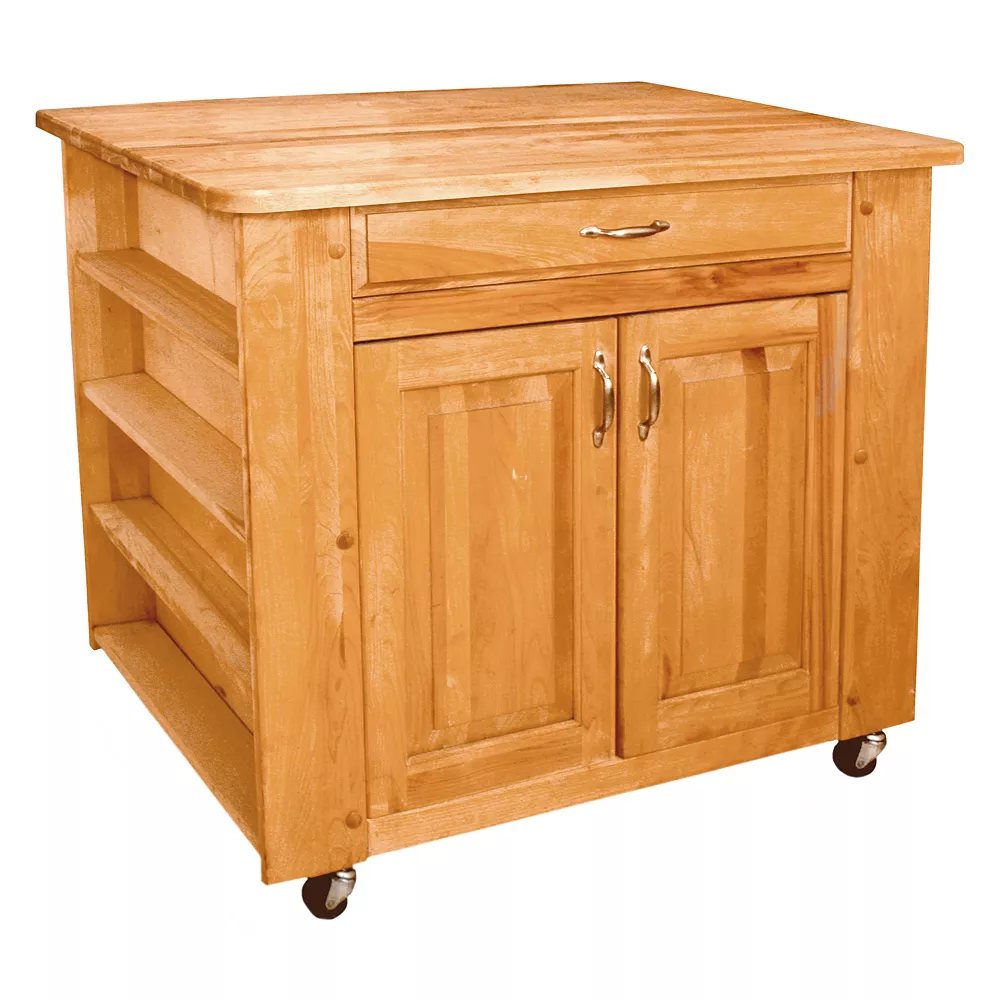 Catskill Craftsmen Deep Storage Medium Island Kitchen Cart 3 Catskill Craftsmen Deep Storage Medium Island Kitchen Cart