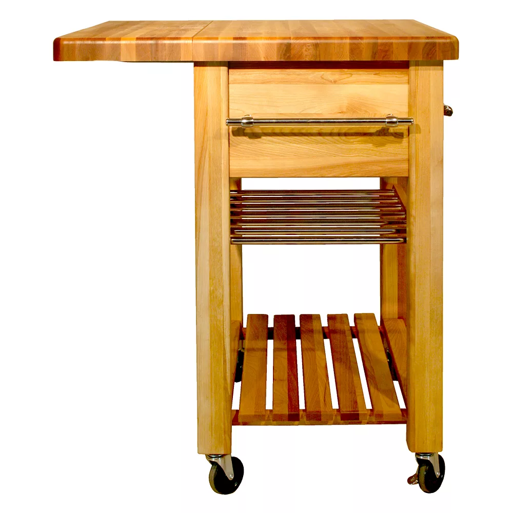 Catskill Craftsmen Baby Grand Workcenter Kitchen Cart With Wine Rack 4 Catskill Craftsmen Baby Grand Workcenter Kitchen Cart With Wine Rack - Image 2