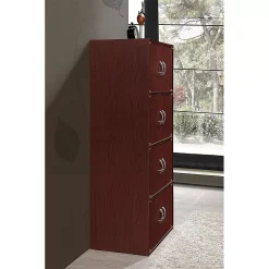 Hodedah Import Hodedah 8 Door Enclosed Multipurpose Storage Cabinet For Home/Office, Mahogany 6 Hodedah Import Hodedah 8 Door Enclosed Multipurpose Storage Cabinet For Home/Office, Mahogany -The Novogratz Shop 5413678 ALT