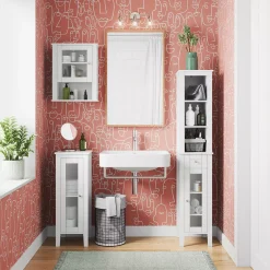 RiverRidge Home Prescott 1-Door Wall Cabinet -The Novogratz Shop 5481403 ALT6