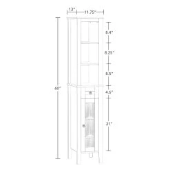 RiverRidge Home Prescott Slim Tall Floor Cabinet 13 RiverRidge Home Prescott Slim Tall Floor Cabinet -The Novogratz Shop 5481405 ALT99