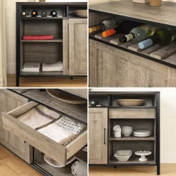 South Shore Munich Buffet With Sliding Door 10 South Shore Munich Buffet With Sliding Door -The Novogratz Shop 5502524 ALT12