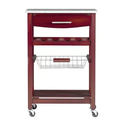 Linon Kitchen Island Granite Top -The Novogratz Shop 550797 ALT2