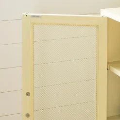 South Shore Crea Metal Mesh 2-Door Accent Cabinet -The Novogratz Shop 5513759 ALT6