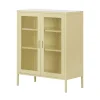 South Shore Crea Metal Mesh 2-Door Accent Cabinet 2 South Shore Crea Metal Mesh 2-Door Accent Cabinet -The Novogratz Shop 5513759 Pale Yellow